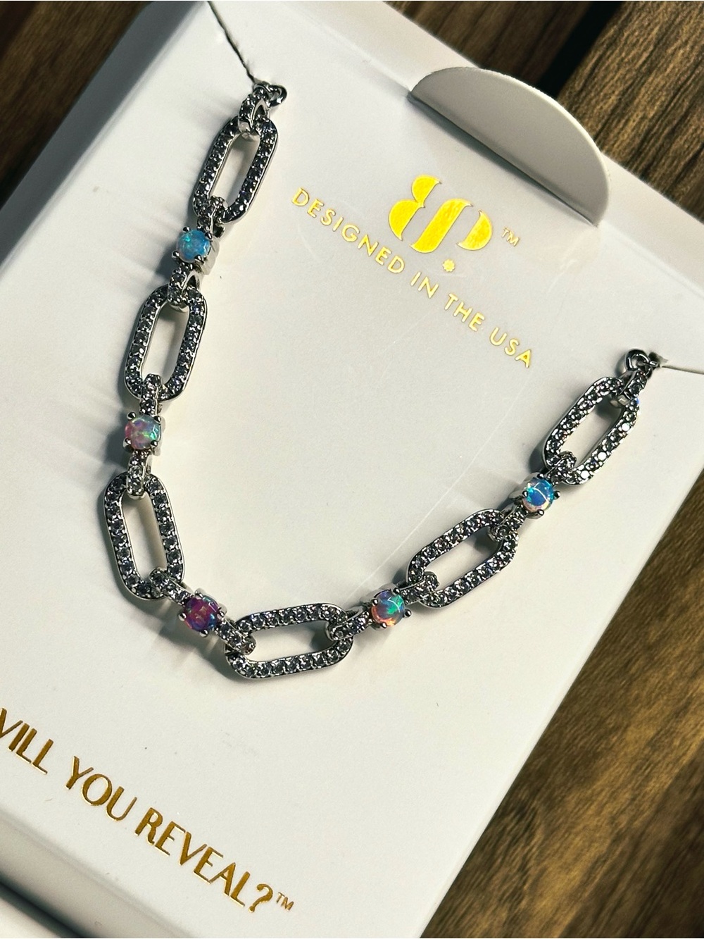 Bomb Party October Birthday 2026 Bracelet, “Rosé Muse”